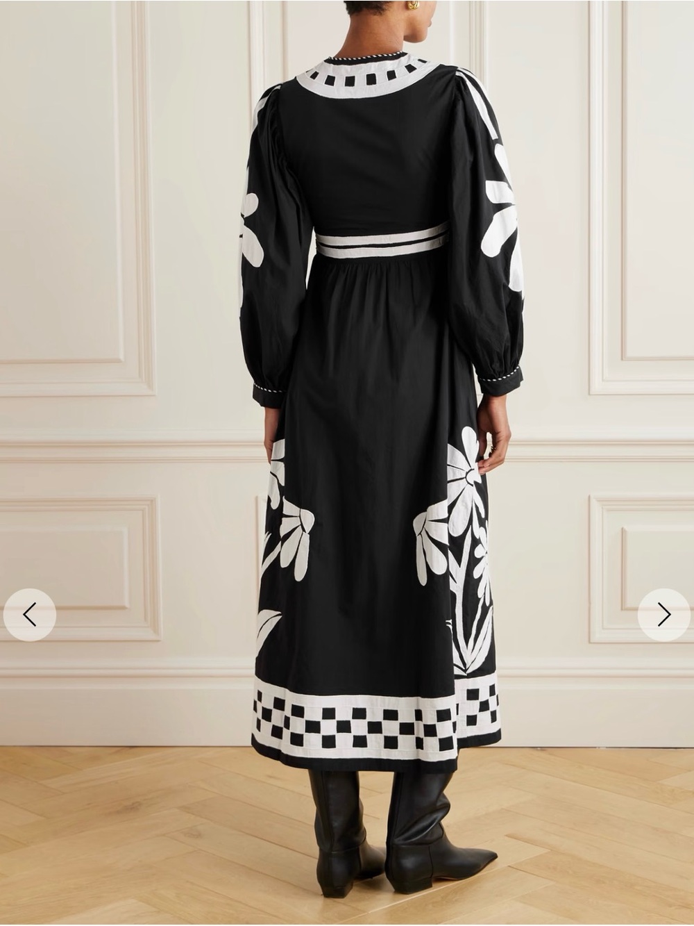 NWOT FARM Rio Cotton-poplin Floral Maxi dress - Picture 3 of 5